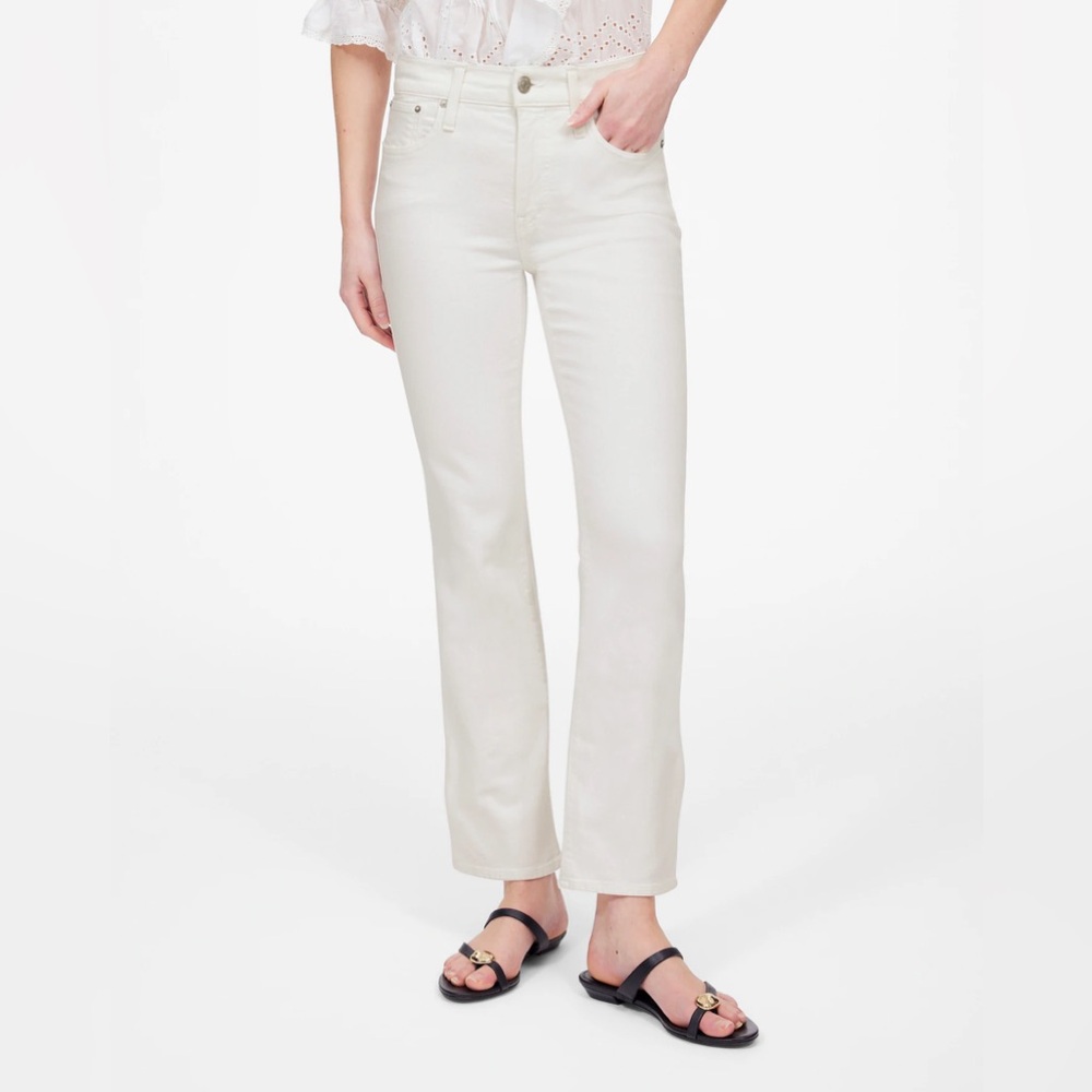 MADEWELL Kick Out Crop White Jeans, size 27, used good condition